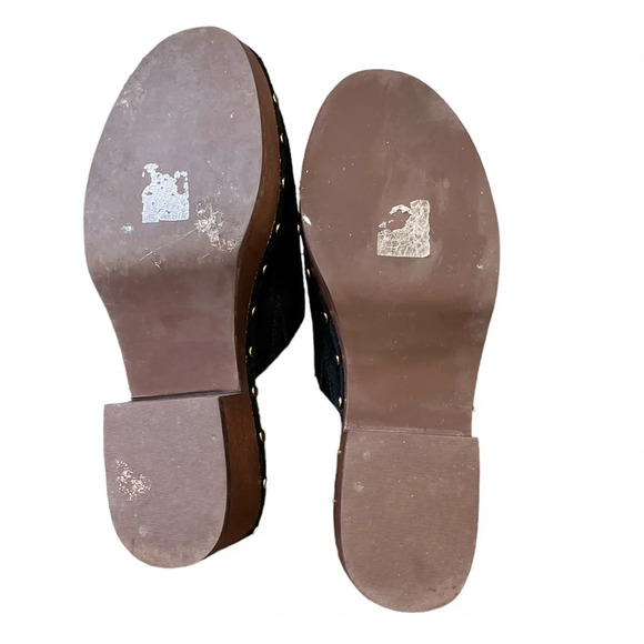 J. Crew Black Suede  Dakota Clogs size 7 - Picture 9 of 9